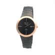 Alexandre Christie AC 8568 Rosegold Black Man Sapphire